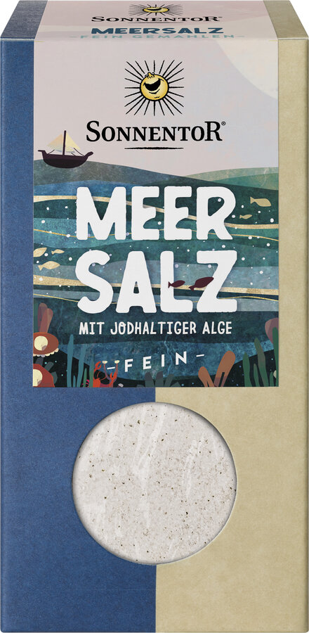 Meersalz mit jodhaltiger Alge, Packung