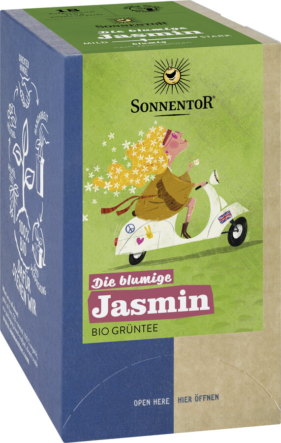 Die blumige Jasmin Tee, Doppelkammerbeutel