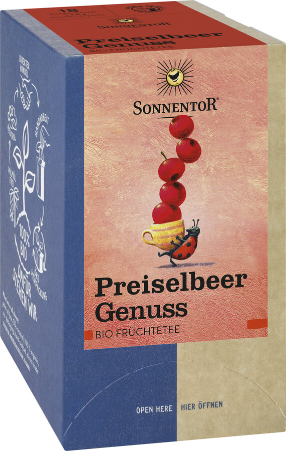 Preiselbeer Genuss Früchtetee, Doppelkammerbeutel