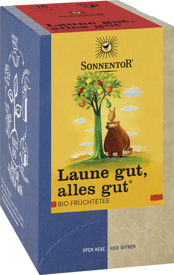 Laune gut, alles gut® Früchtetee, Doppelkammerbeutel