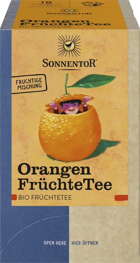 Orangen FrüchteTee, Doppelkammerbeutel