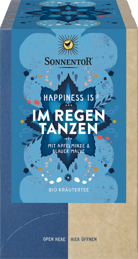 Im Regen tanzen Tee Happiness is®, Doppelkammerbeutel