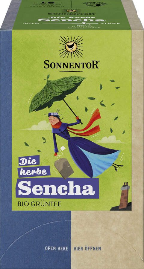 Die herbe Sencha Tee, Doppelkammerbeutel