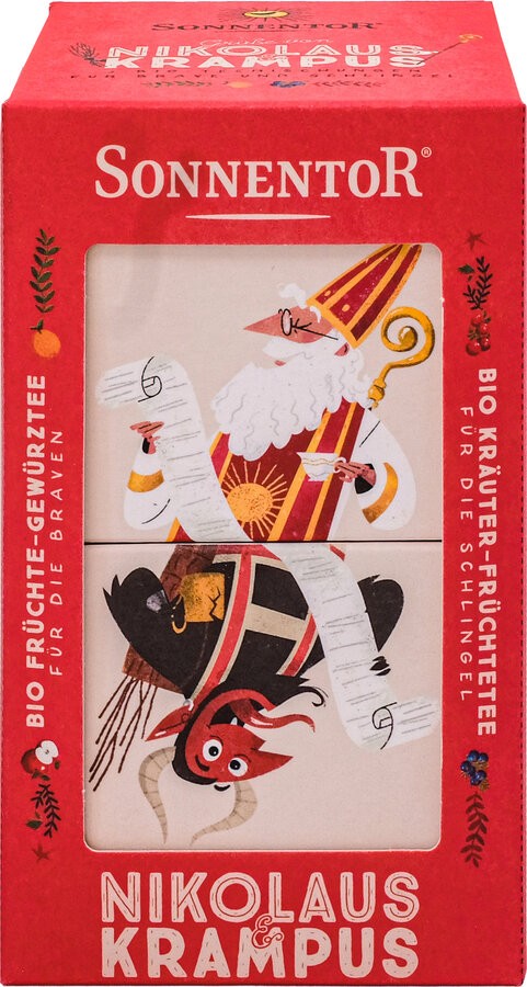 Nikolaus & Krampus Tee, Doppelkammerbeutel
