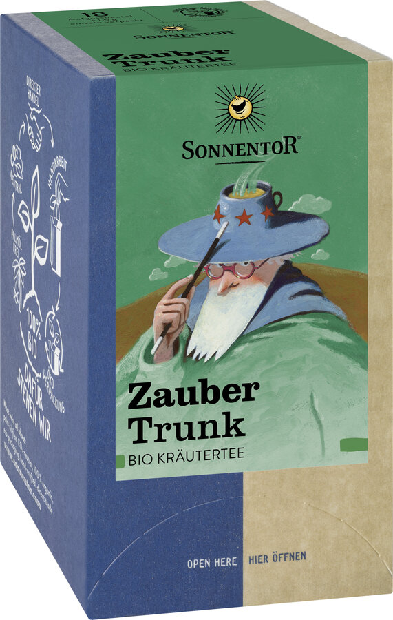 Zaubertrunk Kräutertee, Doppelkammerbeutel
