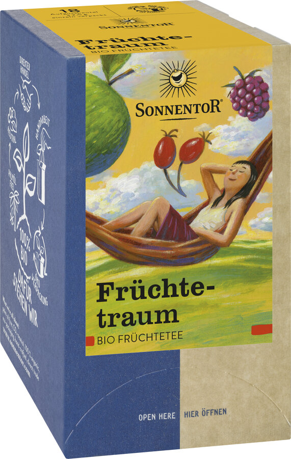 Früchtetraum Tee, Doppelkammerbeutel