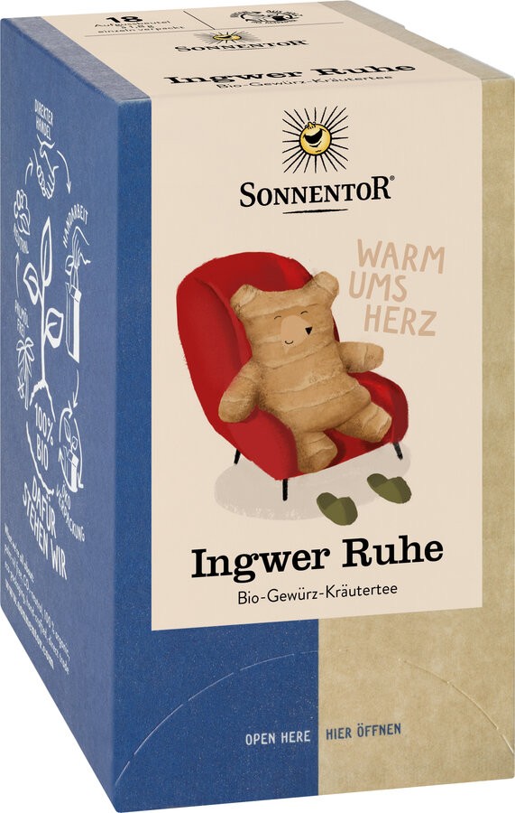 Ingwer Ruhe Tee, Doppelkammerbeutel