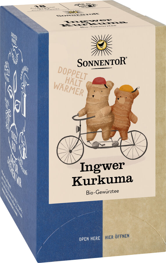 Ingwer Kurkuma Tee, Doppelkammerbeutel