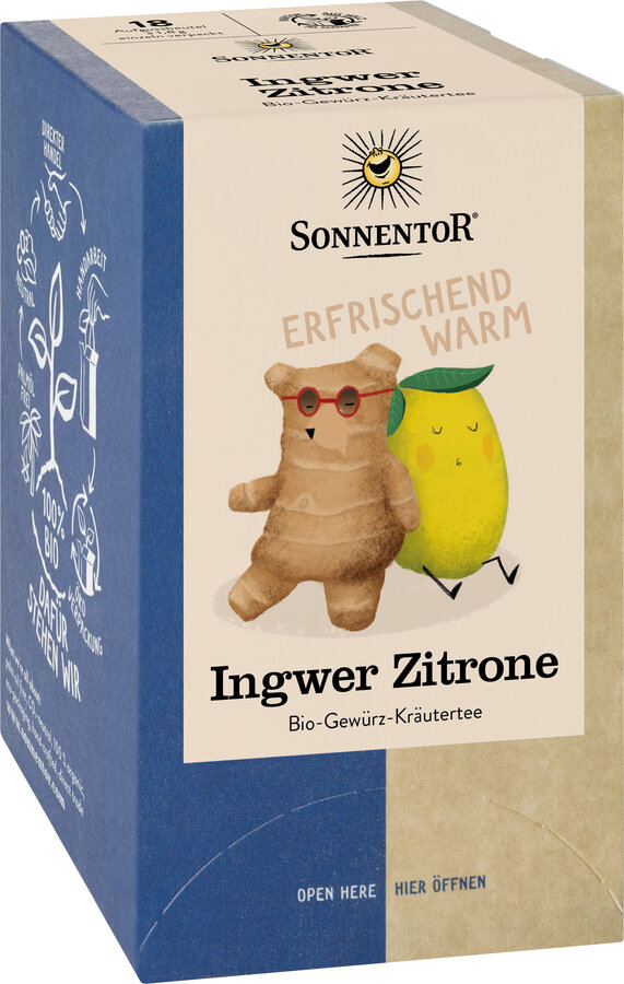 Ingwer-Zitrone Tee, Doppelkammerbeutel