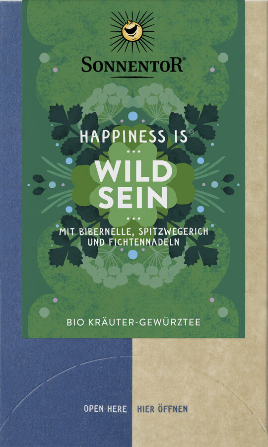 Wild sein Tee Happiness is®, Doppelkammerbeutel