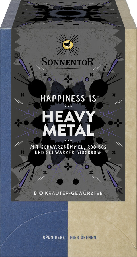 Heavy Metal Tee Happiness is®, Doppelkammerbeutel