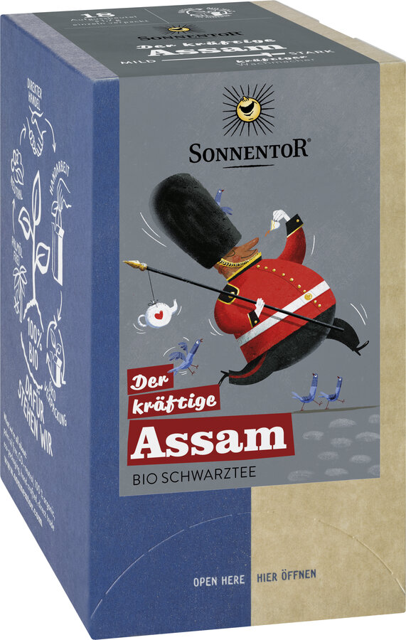 Der kräftige Assam Tee, Doppelkammerbeutel