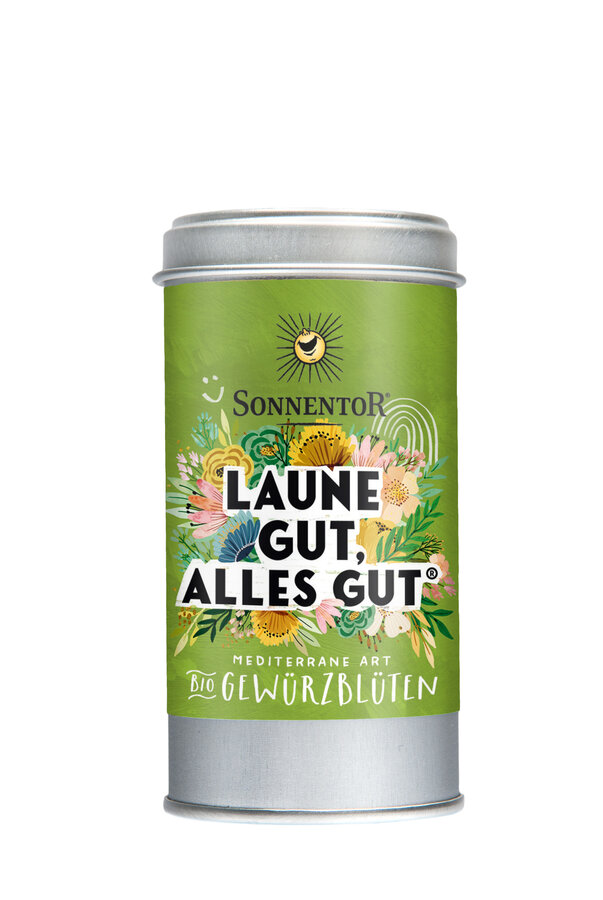 Laune gut, alles gut® Gewürzblütenzubereitung, Streudose