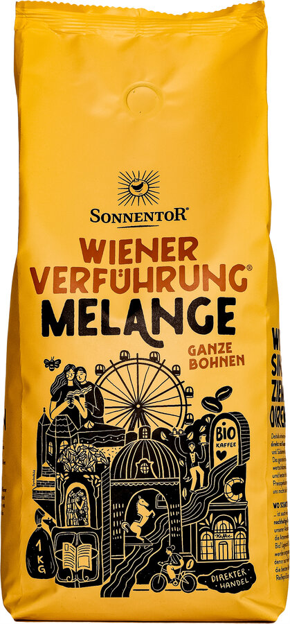Melange Kaffee ganze Bohne Wiener Verführung®, Großpackung