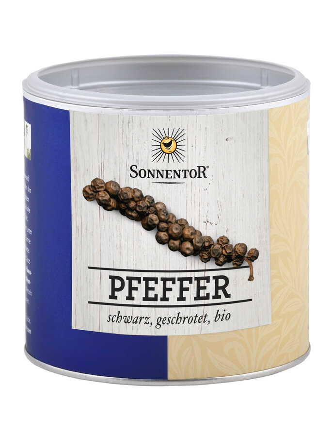 Pfeffer schwarz geschrotet, Gastrodose klein