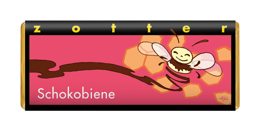 Schokobiene mit Honigblättchen