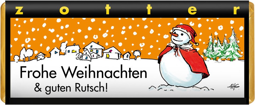 Frohe Weihnachten & guten Rutsch! - Orange Karamell + Kokos