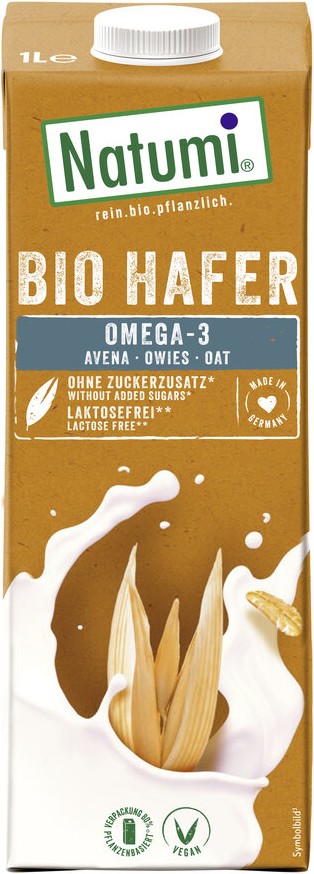 Getränk aus fermentiertem Hafer mit Leinöl, UHT