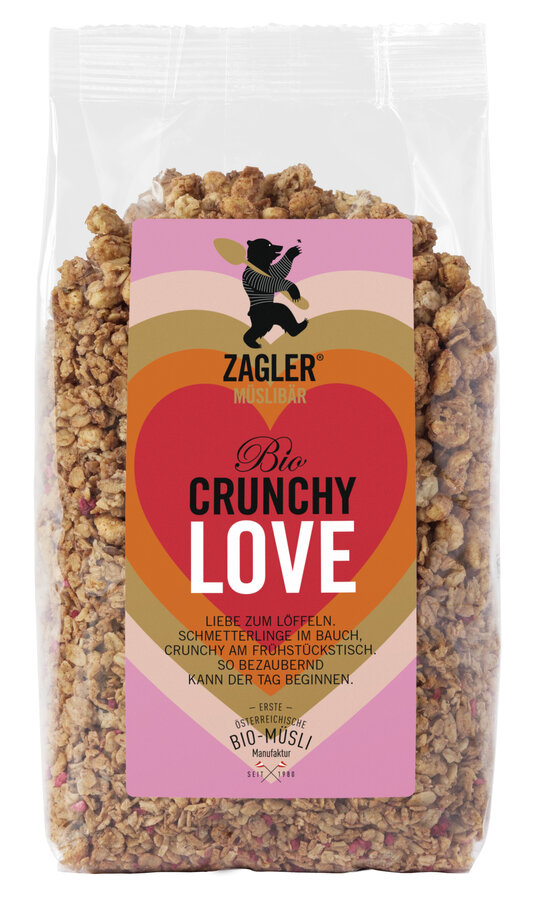 Bio-Crunchy-Love, knusprig gebacken