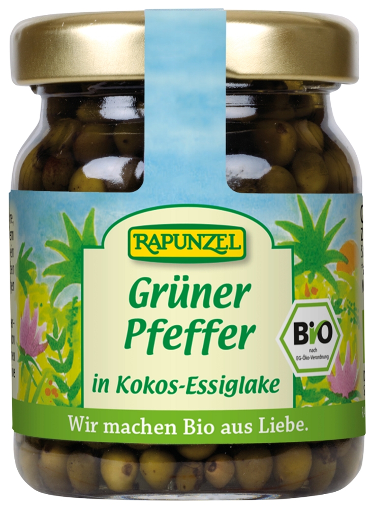 Grüner Pfeffer in Kokos-Essiglake
