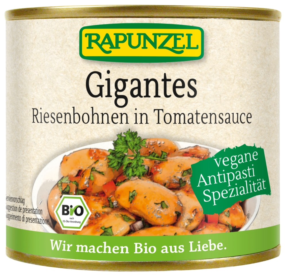 Gigantes Riesenbohnen in Tomatensauce, in der Dose